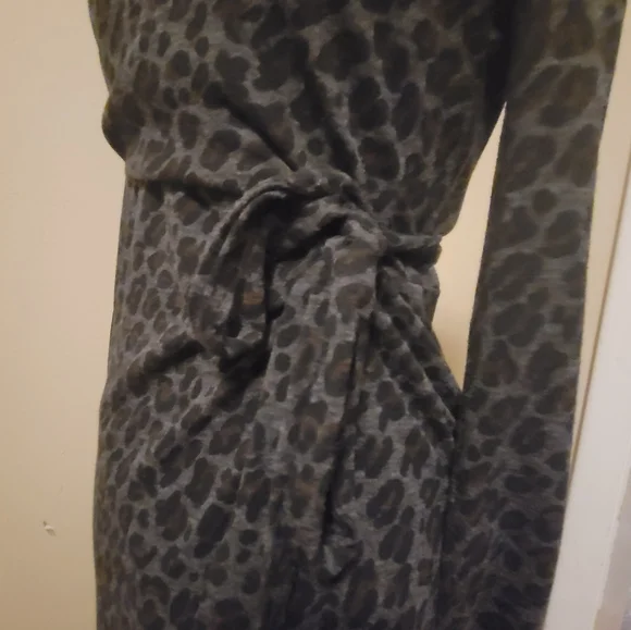 Ann Taylor animal print wrap dress.     (Ss) - Picture 2 of 3
